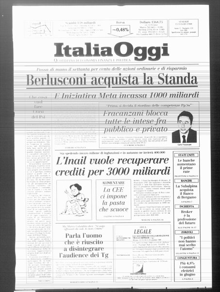 Italia oggi : quotidiano di economia finanza e politica